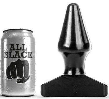 Plug Anale Conico All Black Impermeabile per Piacere Estremo